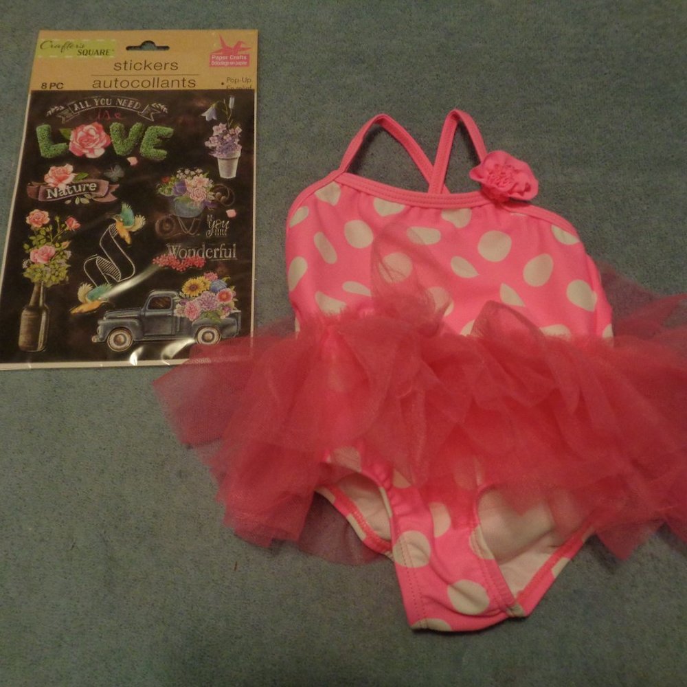 BALLETCORE PRETTY STICKERS & BABY TUTU SUIT LOT